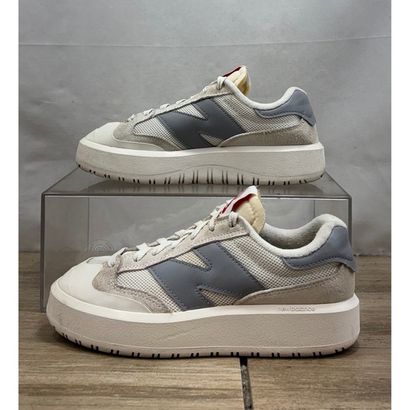 New Balance CT302RS Platform Sneakers White Gray Red Women's Size 7 - Picture 2 of 10